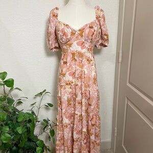 Dear Siouxsie Floral Midi Dress – Size M (US 6)